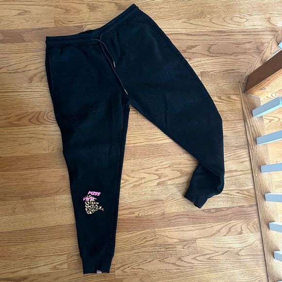 MISS EATWELL LOGO SLIM JOGGER - Heather McMahon Black Cheetah Animal Print - Picture 3 of 5